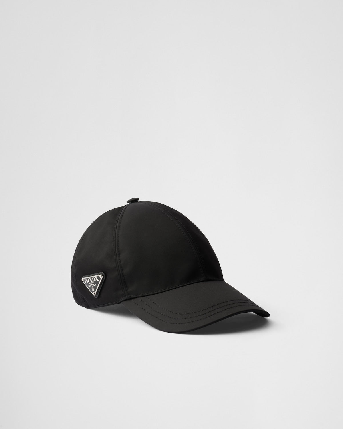 Prada Casquette de baseball en Re-Nylon Noir