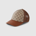 Gucci CASQUETTE EN TOILE GG MONOGRAM maron