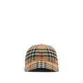 Burberry Casquette de baseball en coton mélangé Check