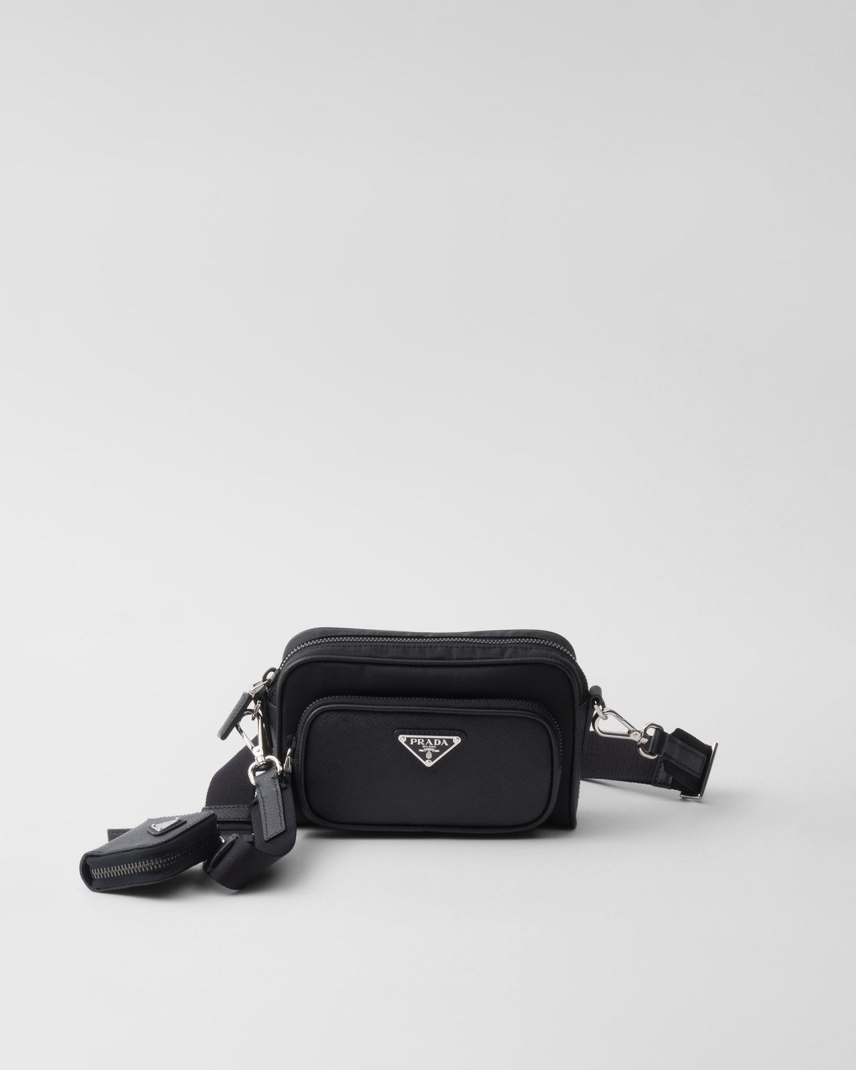 Prada Sac porté épaule en Re-Nylon et cuir Saffiano