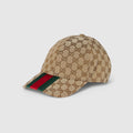 Gucci CASQUETTE DE BASE-BALL EN TOILE GG D'ORIGINE Beige
