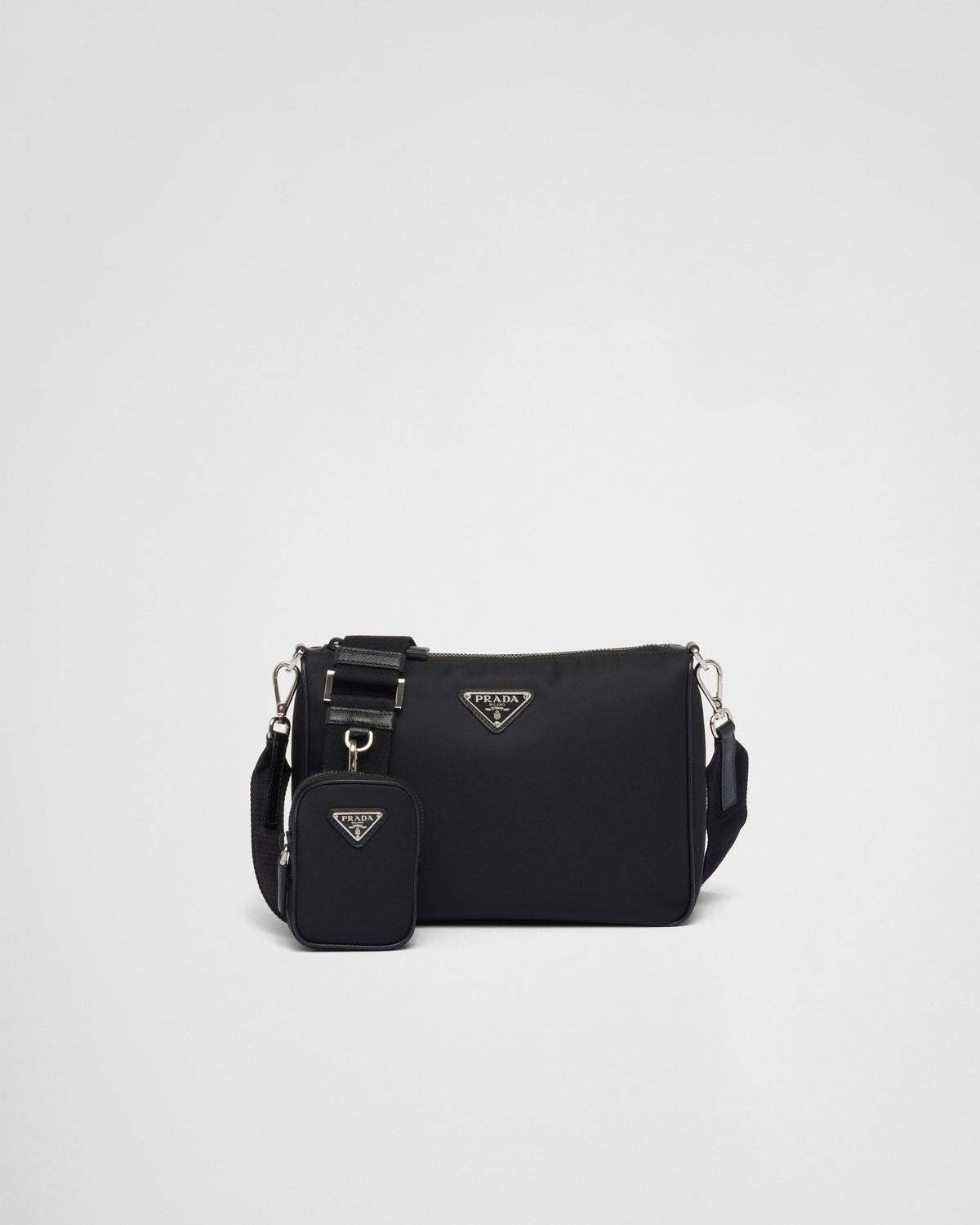 Prada Sac porté épaule en Re-Nylon et cuir Saffiano