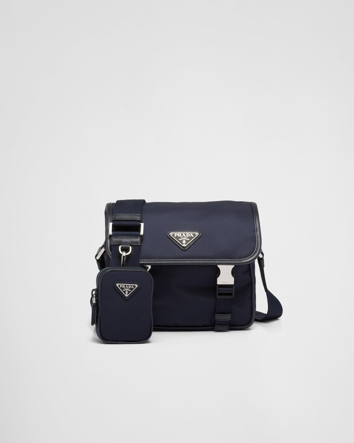Prada Sac porté épaule en Re-Nylon et cuir Saffiano