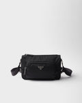 Prada Sac de taille moyenne porté épaule en Re-Nylon et cuir Saffiano