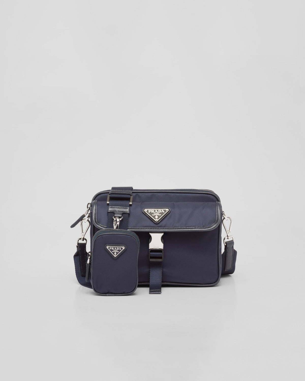 Prada Sac porté épaule en Re-Nylon et cuir Saffiano