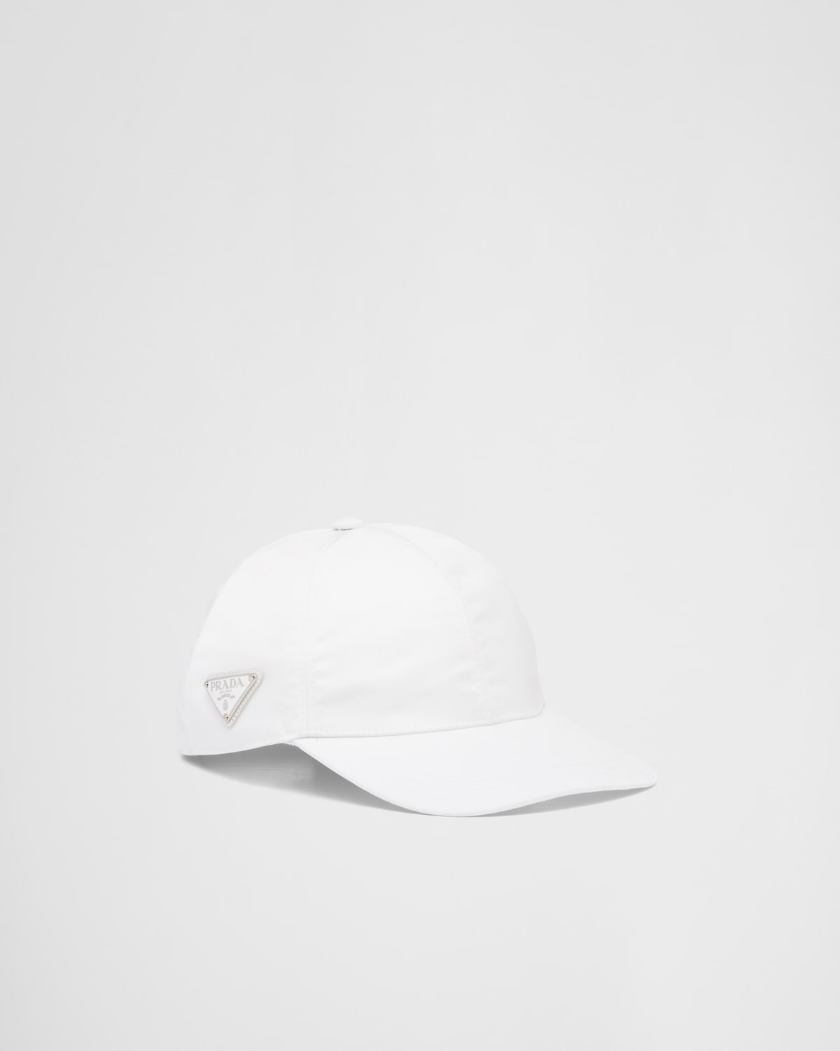 Prada Casquette de baseball en Re-Nylon Blanc