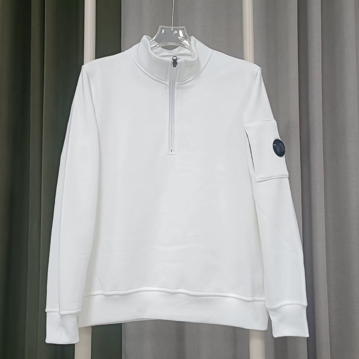 Gilet C.P Company Zip Quarter Blanc