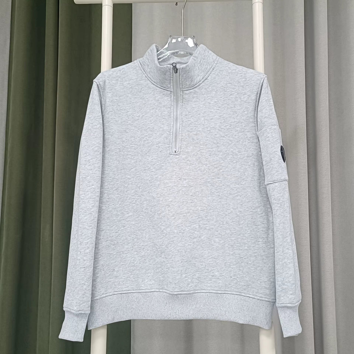 Gilet C.P Company Zip Quarter Gris