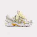 Asics GEL-1130 Silver Yellow - Fluffy Laces Yellow