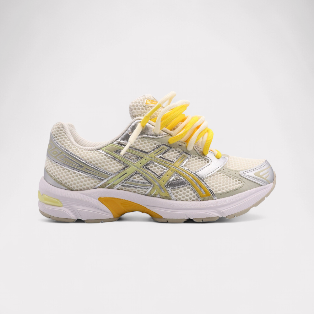 Asics GEL-1130 Silver Yellow - Double Laces