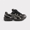 Asics GEL-1130 Black Pure Silver - Fluffy Laces Black