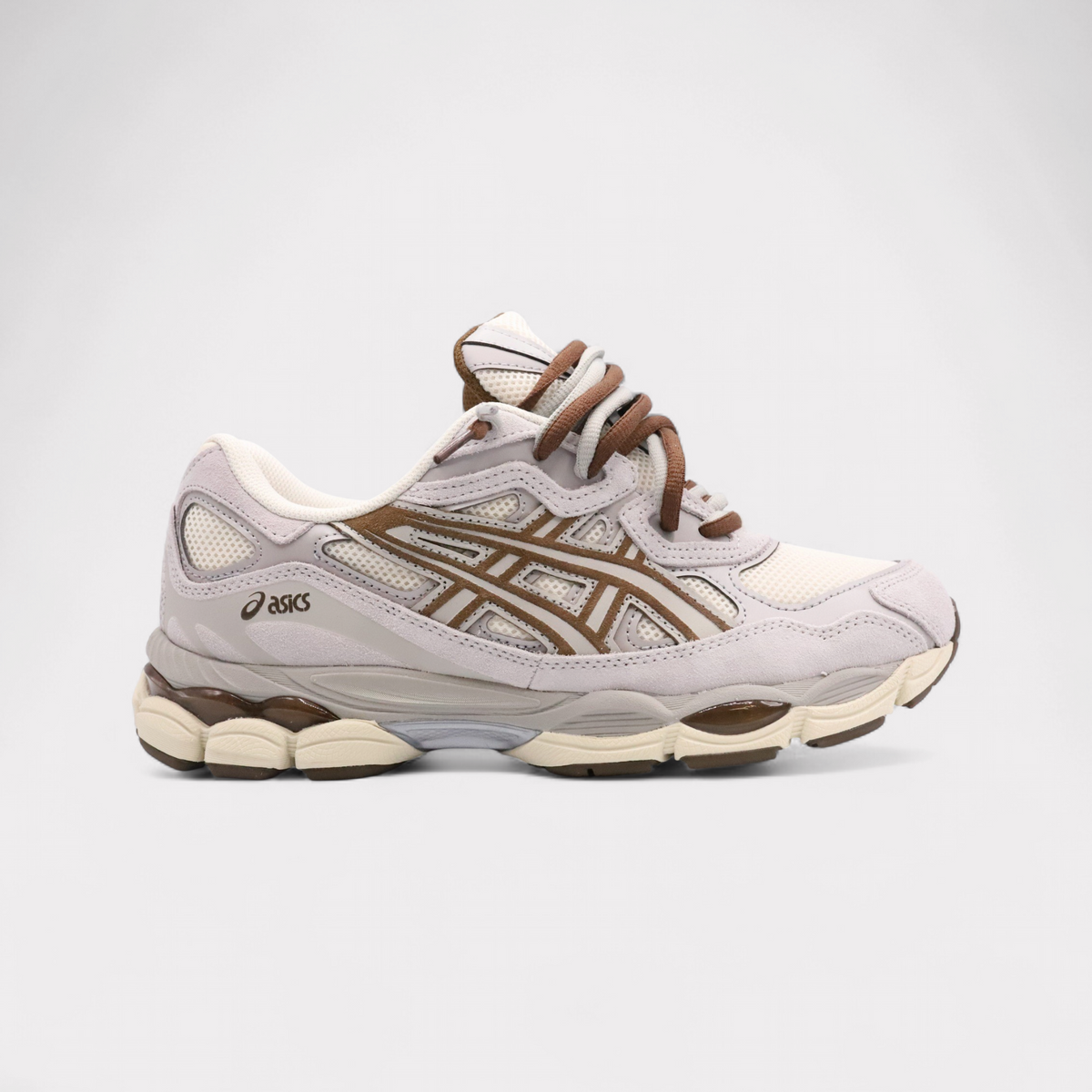 Asics GEL-NYC Cream Cement Grey - Double Laces
