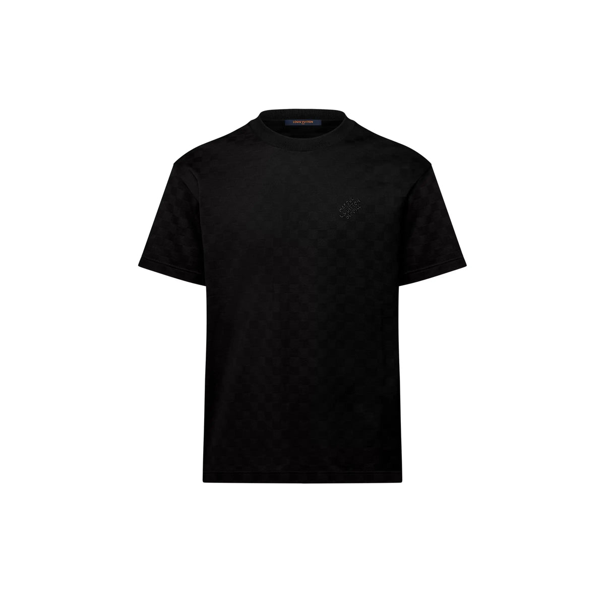 Louis Vuitton Tee-shirt à motif Damier et signature