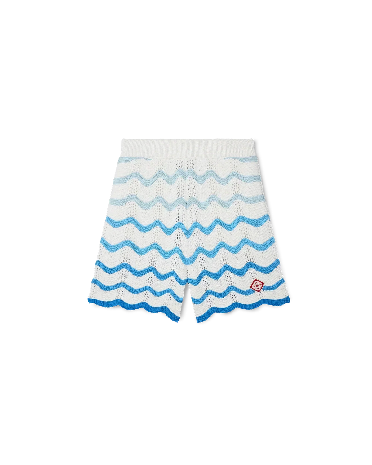 Wavy Gradient Crochet Shorts - Casablanca