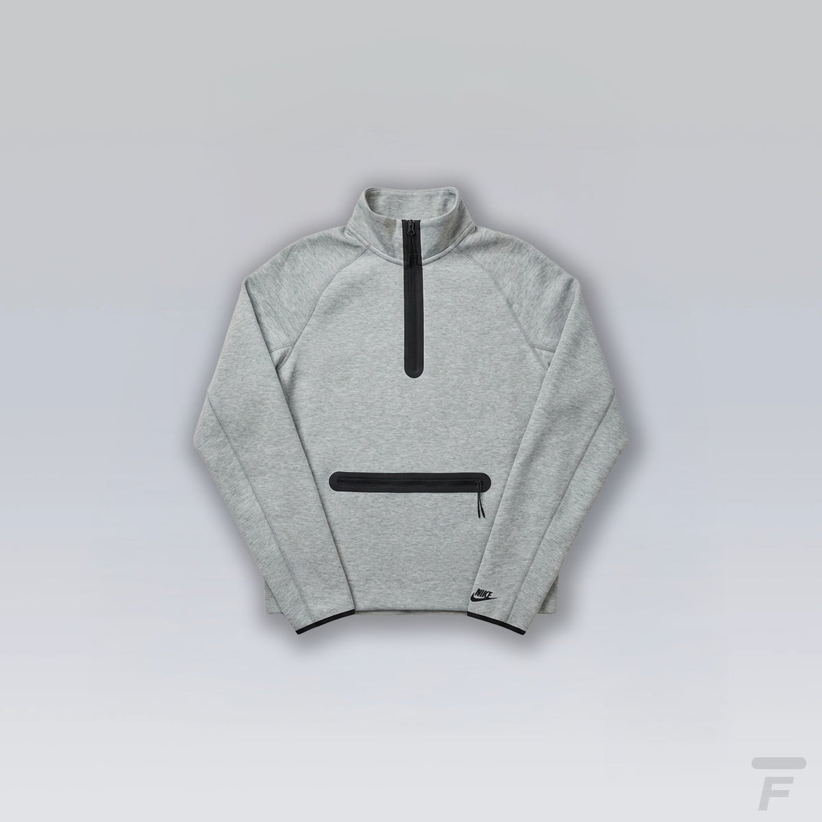 Nike Veste demi-zippée “kangourou” Tech Fleece Gris