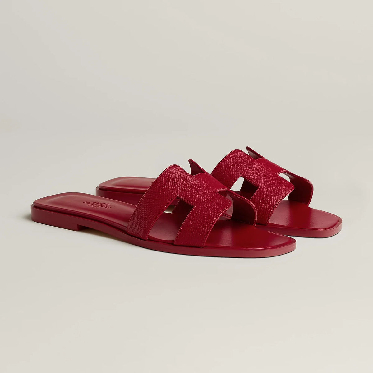 Hermès Sandales Oran Rose Framboise