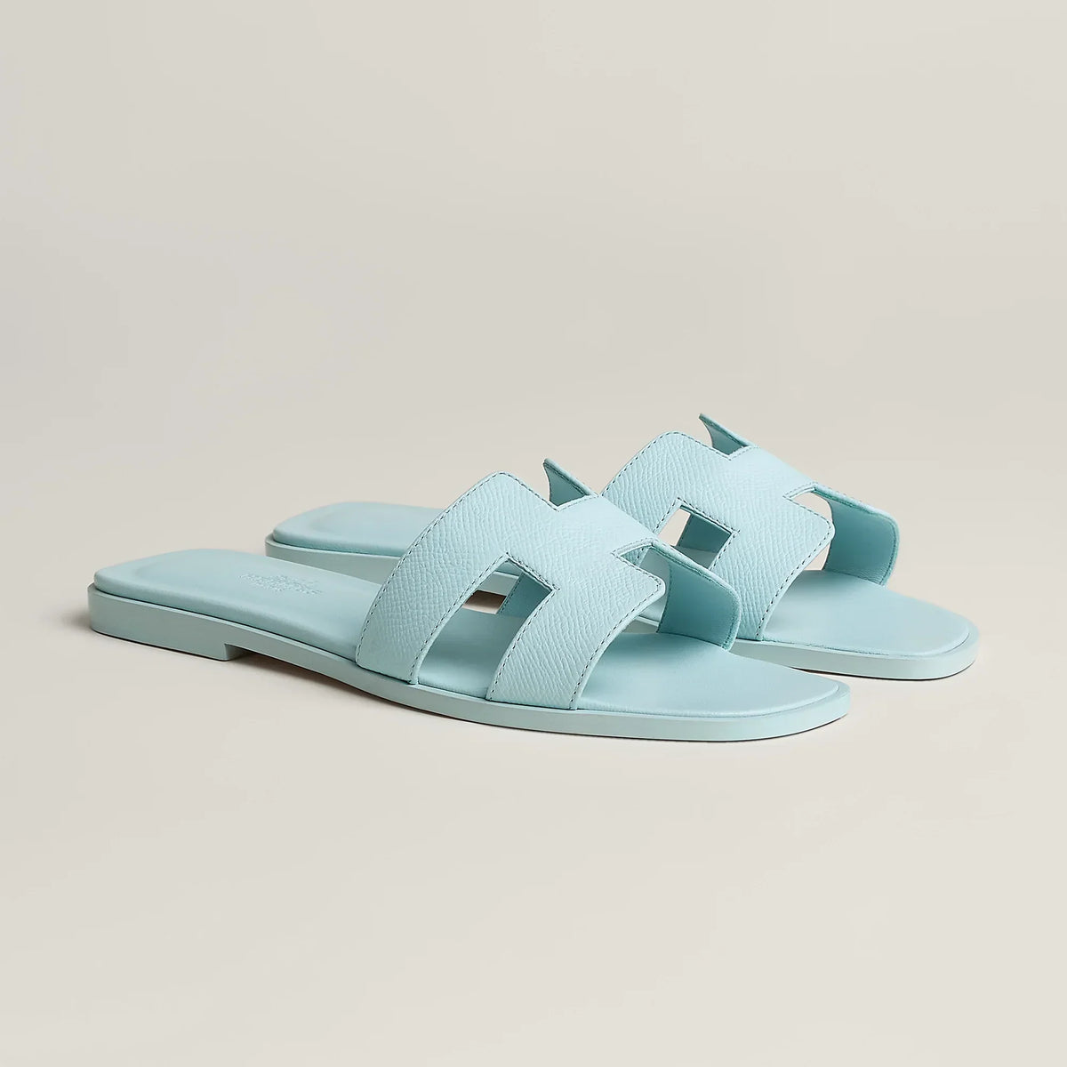Hermès Sandales Oran Bleu Brume