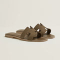 Hermès Sandales Oran Étoupe
