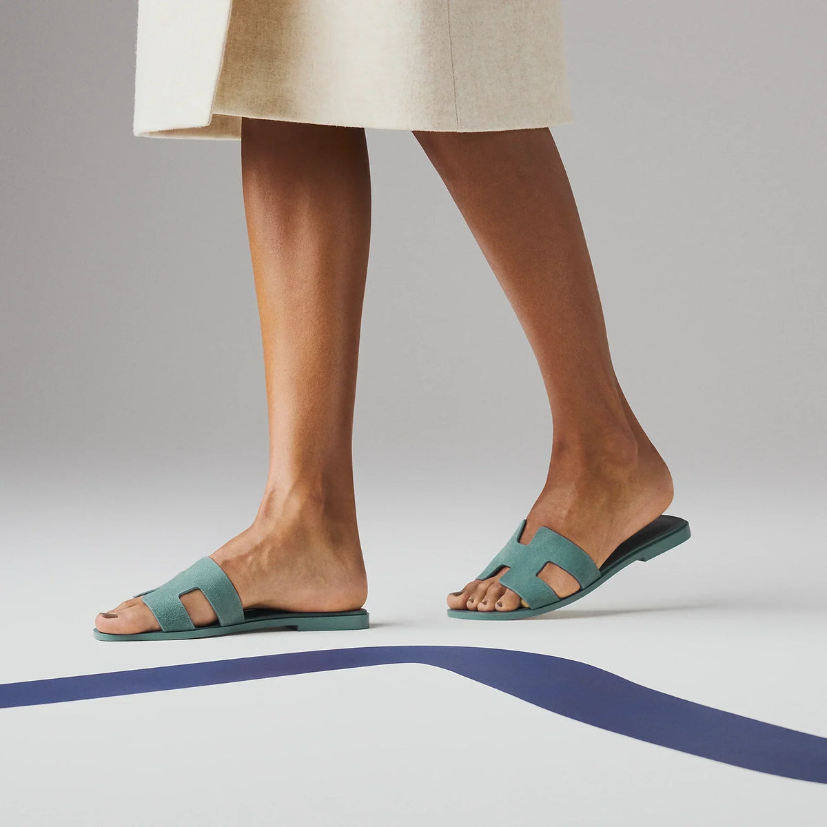 Sandales Oran Bleu Tonnerre