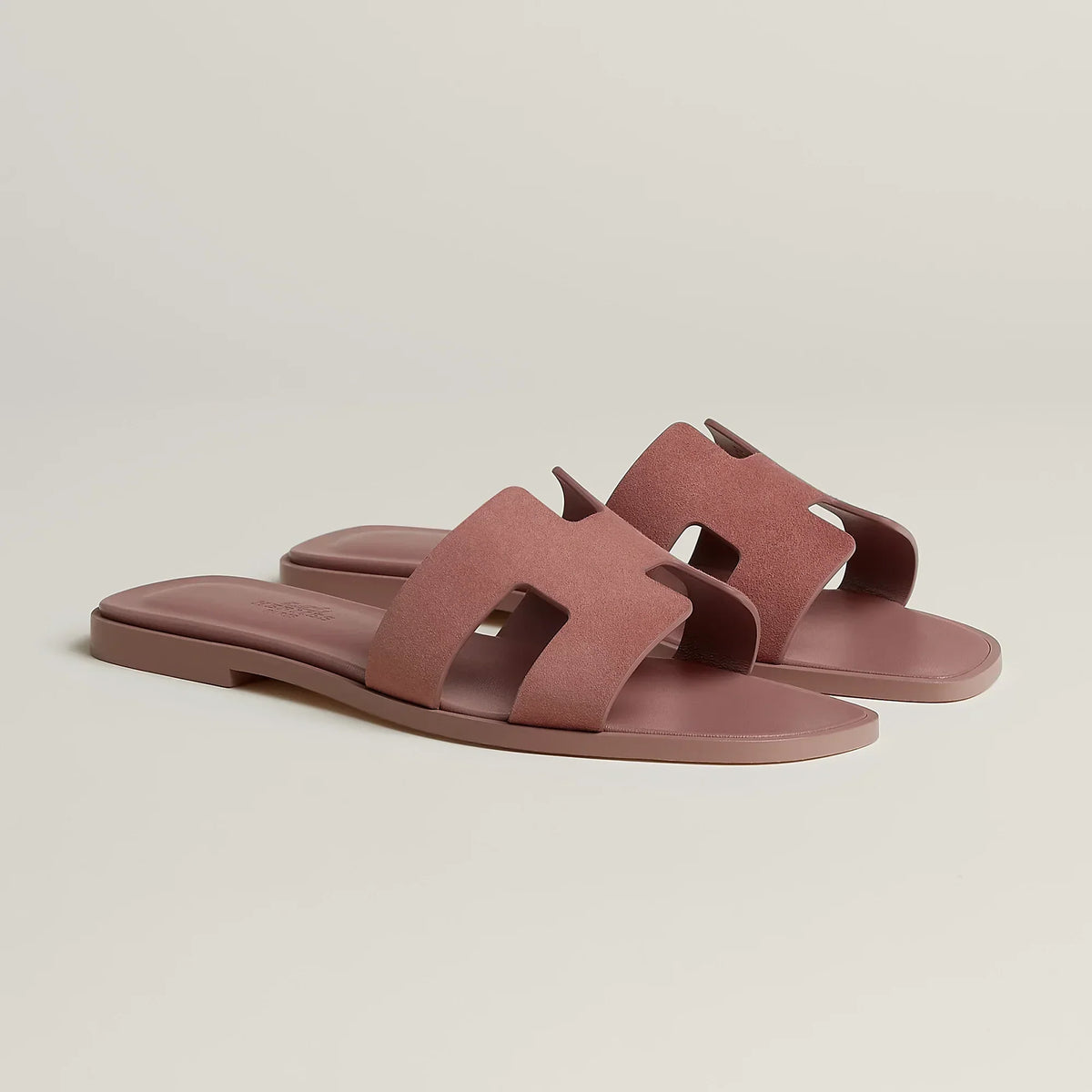 Hermès Sandales Oran Rose Antique