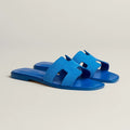 Hermès Sandales Oran Bleu Pacifique