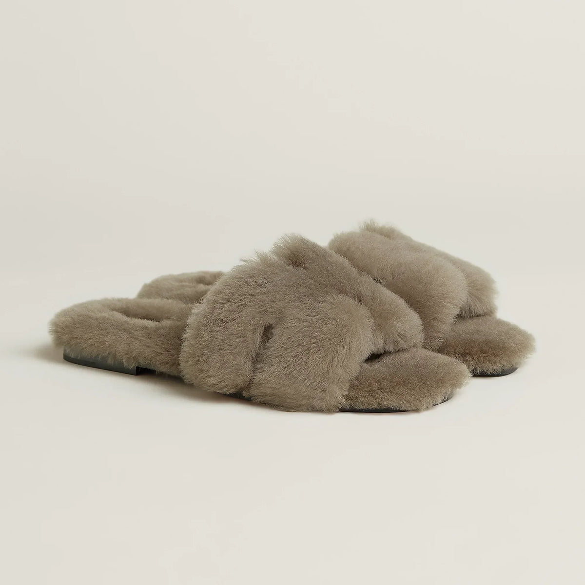 Hermès Sandales Oran Étoupe