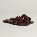 Hermès Sandales Oran Marron Palissandre